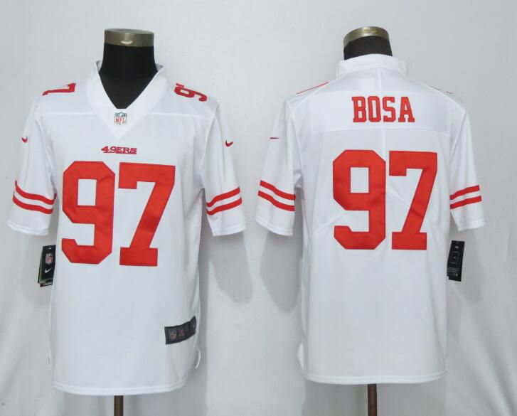 Men San Francisco 49ers #97 Bosa White Nike Vapor Untouchable Limited Player NFL Jerseys